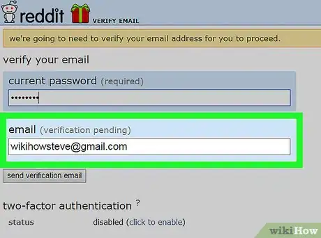 Immagine titolata Verify Email on Reddit Step 3