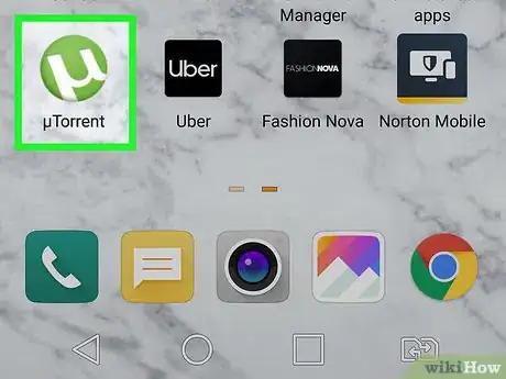 Immagine titolata Increase Download Speed in uTorrent on Android Step 1