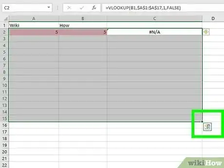 Immagine titolata Find Matching Values in Two Columns in Excel Step 8