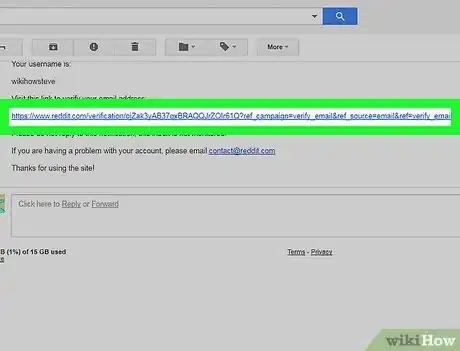 Immagine titolata Verify Email on Reddit Step 6