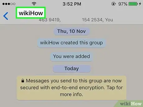 Immagine titolata Invite Users to a Group Chat on WhatsApp Step 3