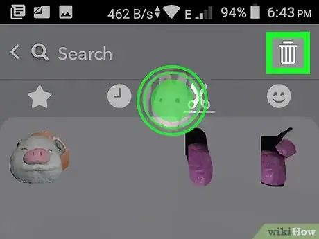 Immagine titolata Delete Stickers on Snapchat on Android Step 6