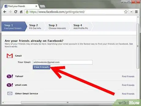 Immagine titolata Create a Facebook Profile Step 3