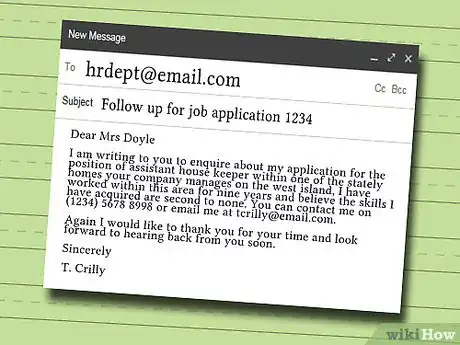 Immagine titolata Write a Follow Up Email for a Job Application Step 3