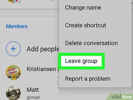 Immagine titolata Leave a Group Chat on Facebook Messenger on Android Step 6