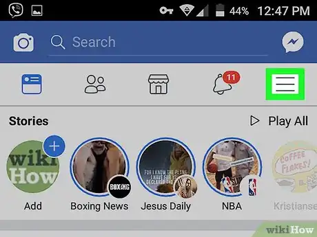 Immagine titolata Edit Your Friends List on the Facebook App on Android Step 2