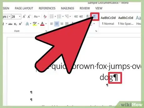 Immagine titolata Turn Off Paragraph Symbols in Microsoft Word Step 3
