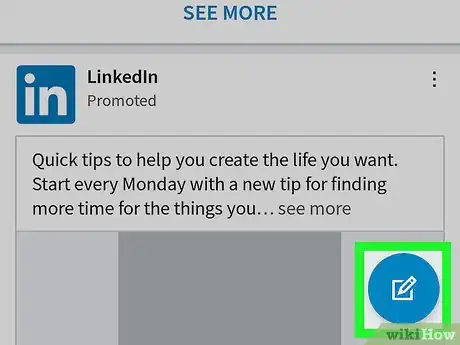 Immagine titolata Post an Article on LinkedIn on Android Step 2