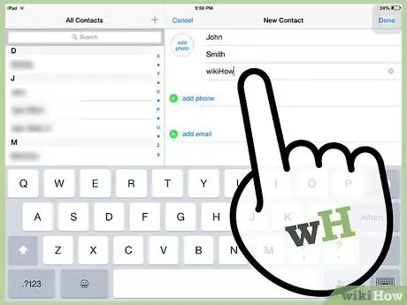 Immagine titolata Add Contacts to an iPad Step 4