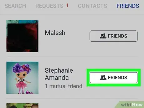 Immagine titolata Edit Your Friends List on the Facebook App on Android Step 4