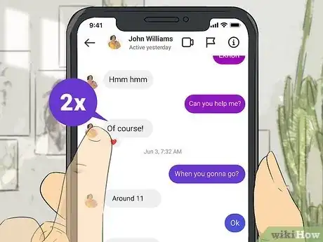 Immagine titolata React to Messages on Instagram Step 2