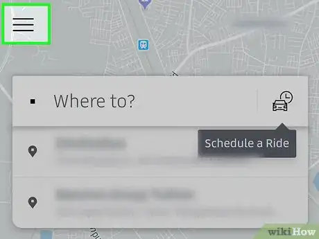 Immagine titolata Share Your Location on Uber Step 12