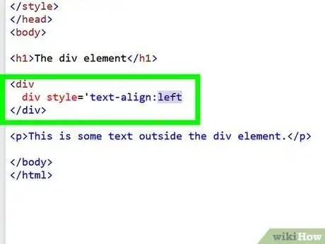 Immagine titolata Align Something in HTML Step 3