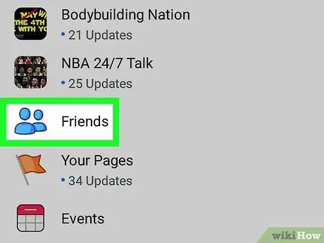 Immagine titolata Edit Your Friends List on the Facebook App on Android Step 3