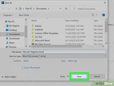 Immagine titolata Save a Document in Rich Text Format Step 9