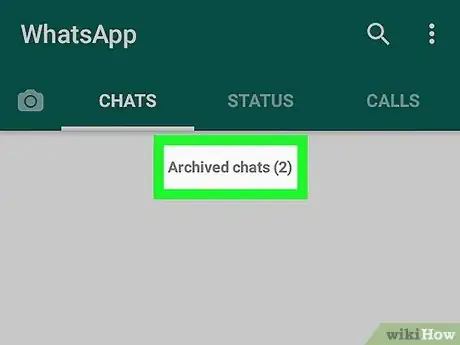 Immagine titolata Hide Chats on WhatsApp on Android Step 5