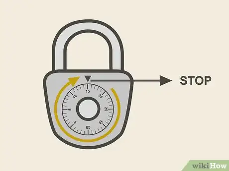 Immagine titolata Open a Combination Lock Step 5