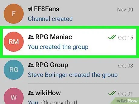 Immagine titolata Invite Someone to a Group on Telegram on Android Step 2