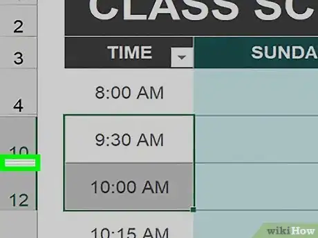 Immagine titolata Unhide Rows in Excel Step 12