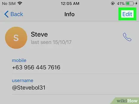 Immagine titolata Remove Telegram Contacts on iPhone or iPad Step 6