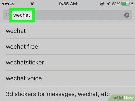 Immagine titolata Install WeChat on iPhone or iPad Step 3