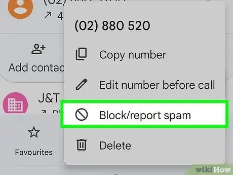 Immagine titolata Block Unknown Numbers on Android Step 4
