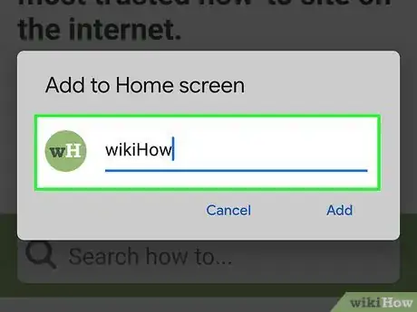 Immagine titolata Set a Bookmark Shortcut in Your Home Screen on Android Step 6