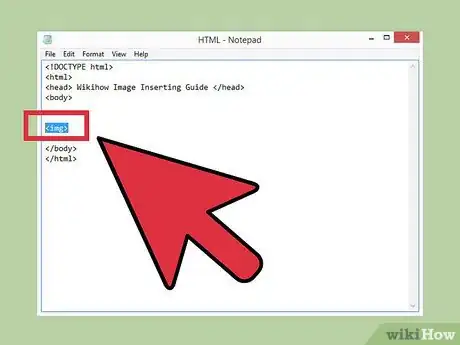 Immagine titolata Insert Images with HTML Step 3