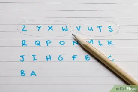 Immagine titolata Learn the Alphabet Backwards Step 2