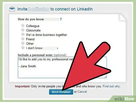 Immagine titolata Send an Invitation on LinkedIn Step 8