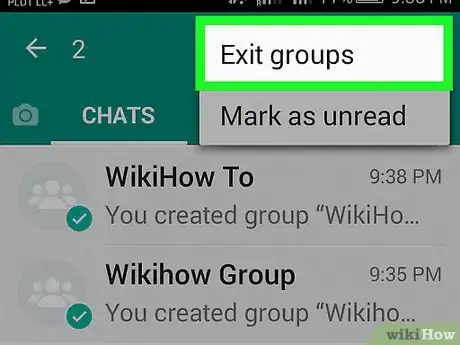 Immagine titolata Leave a Group Chat on WhatsApp Step 12