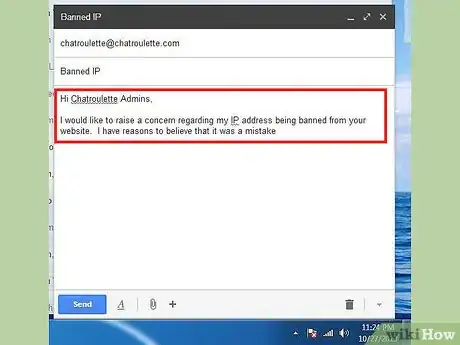 Immagine titolata Get Unbanned from Chatroulette Step 2