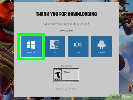 Immagine titolata Download Fortnite on a PC Step 7