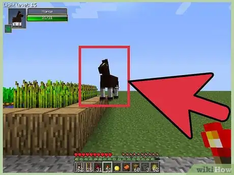 Immagine titolata Tame a Horse in Minecraft Step 2