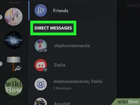Immagine titolata Delete a Direct Message in Discord on Android Step 3