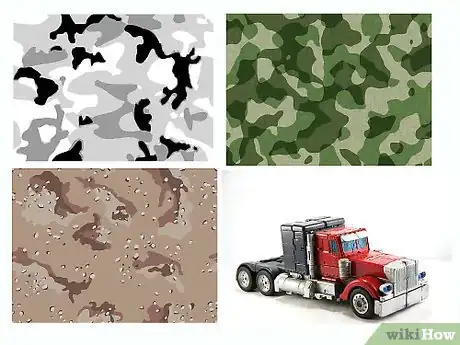Immagine titolata Camoflauge Paint Step 1