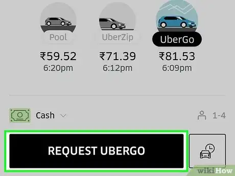 Immagine titolata Share Your Location on Uber Step 25