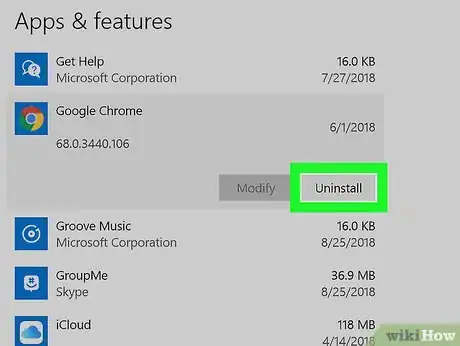 Immagine titolata Uninstall Google Chrome Step 6
