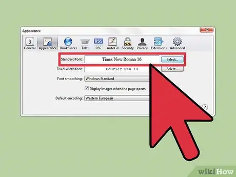 Immagine titolata Change the Appearance Settings on Safari Step 4