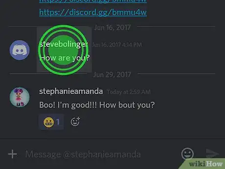 Immagine titolata Delete a Direct Message in Discord on Android Step 5