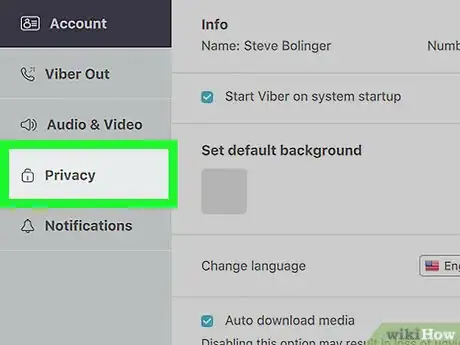 Immagine titolata Log Out of Viber on PC or Mac Step 4