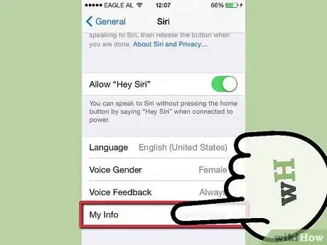 Immagine titolata Get Siri to Call You by Name Step 5