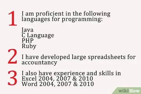 Immagine titolata Write a Summary of Your Computer Proficiency Step 7