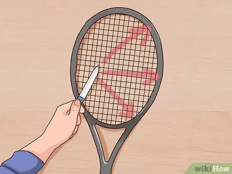 Immagine titolata String a Tennis Racquet Step 3