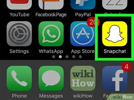 Immagine titolata Turn On Night Mode on Snapchat for iPhone or iPad Step 1