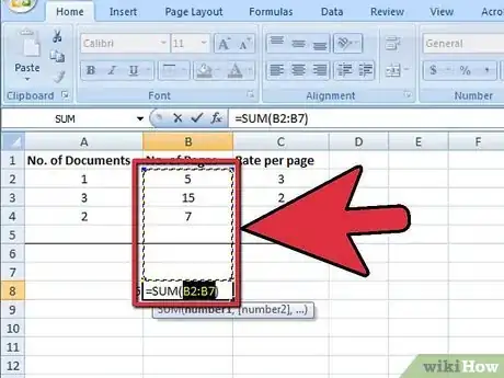 Immagine titolata Use the Sum Function in Microsoft Excel Step 6