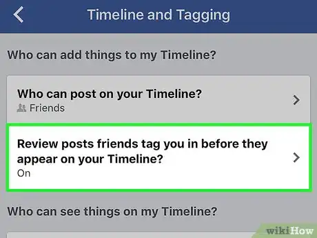 Immagine titolata Approve Tags on Facebook Step 5