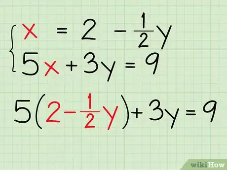 Immagine titolata Solve Systems of Algebraic Equations Containing Two Variables Step 3