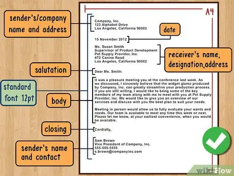 Immagine titolata Write a Business Letter Step 1