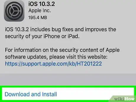 Immagine titolata Update iOS Step 4